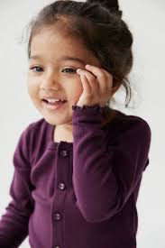 Organic Cotton Fine Rib Cardigan