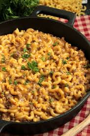 Cheeseburger Macaroni Skillet Recipe Homemade Hamburgers Recipes Homemade Hamburger Helper