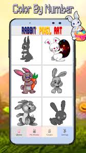 Easter egg and bunny coloring pages drift car coloring pages easter eggs to colour and print easter eggs to buy in bulk dragon riders 2 coloring pages dragon coloring pages outline easter eggs to order easter egg coloring page ideas dragon coloring sheets realistic easter eggs free coloring pages. Rabbit Coloring Color By Number Pixelart For Android Apk Download