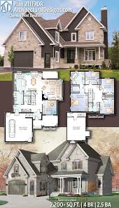 plan 21119dr charming front elevation in 2020 sims house design sims house plans house blueprints