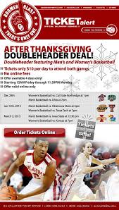 Oklahoma After Thanksgiving Sale Men S And Women S Basketball Tickets Only 10 No Online Fees Powered Basketball Tickets Womens Basketball Event Promotion