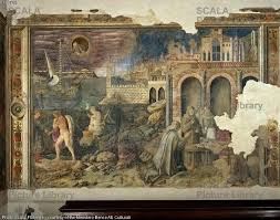 1455 1461 Benedetto Bonfigli St Ludovico Di Tolosa Miracle Of The Denario Galleria Nazionale Dell Umbria Art Painting 15th Century