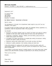 Pipe Welder Cover Letter Example Ipasphoto