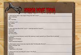 These horror movie trivia questions are perfect for you on any occasion. Free Printable Horror Movie Trivia Quiz