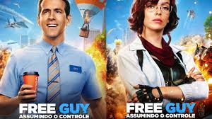 O filme se passa em um mundo de videogame, mas reynolds diz. Atores De Free Guy Assumindo O Controle Estampam Cartazes Individuais De Seus Personagens Arroba Nerd