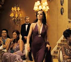 Models dressed as figures in movie 'casino royale' pose during a screening of '. For The Love Of Eva Green In All Her Perfection Eva Green Casino Dress Casino Outfit