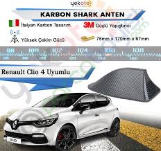 Renault Clio 4 Karbon Shark Anten Kopek Baligi Anten Elektrikli Italyan Tasarim Renault Oem Shark Antenler