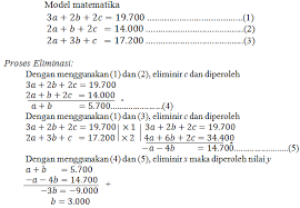 Seorang petani memiliki persediaan pakan untuk 30 ekor kambing selama 15 hari. Sistem Persamaan Linear Tiga Variabel Dan Contoh Soal Penerapannya
