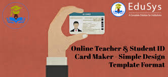 Typically, a student credit card has a low credit limit of up to rs.15,000 as compared to other cards and is valid for 5 years. Online Teacher Student Id Card Maker Simple Design Template Format