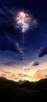 Firework Inserts A Picture Only Beautiful Sky Sunshine Wallpapers For Iphone X Iphone Xs And Iph Anime Scenery Wallpaper Scenery Wallpaper Fireworks Wallpaper