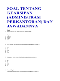 Berikut ini adalah contoh soal dan kunci jawaban ulangan akhir semester (uas) mata pelajaran pkn semester 1 (ganjil/gasal) kelas 10 (x) sma/ma. Soal Dan Jawaban Kearsipan Kelas 10 Semester 2 Sekali