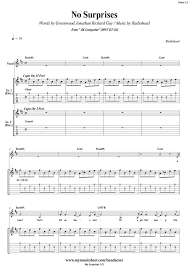 Get piano, ukulele & guitar chords with variations for any song you love, play along with chords, change transpose and many more. Bandscore Radiohead No Surprises Guitar