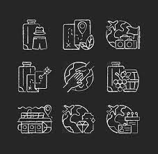 Types of tourism chalk white icons set on dark background. International  trip for recreation and entertainment. Travel industry categories. Isolated  vector chalkboard illustrations on black 2851345 Vector Art at Vecteezy