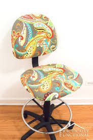 how to reupholster an office chair practically functional reforma de estofado ideias cobertura de cadeira