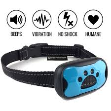 Safe Bark Collar By Everyday Urban Effective Humane Stop Barking Anti Bark Sound And Vibration No Shock Dog Shock Collar Dog Training Collar Dog Barking