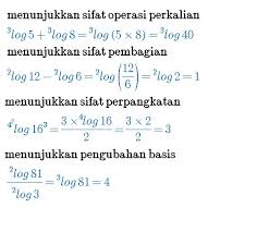 Maybe you would like to learn more about one of these? Buatlah 1 Soal Logaritma Dengan Ketentuan Jawaban Manual Sifat Perkalian Brainly Co Id