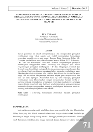 Pembelajaran matematika di sekolah dasar. Https Jurnal Umj Ac Id Index Php Fbc Article Download 1639 1391