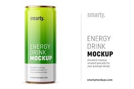 Energy Drink Mockup Drinks Mockup Bottle Mockup