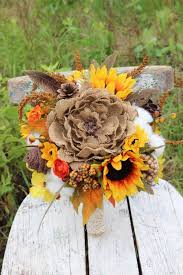 Fall wedding bouquet with sunflowers, mums and hydrangeas. Rustic Fall Wedding Bouquet With Sunflowers Burlap Flowers Etsy Sunflower Wedding Bouquet Fall Wedding Flowers Diy Fall Wedding Bouquets