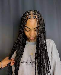 P I N T E R E S T Banginpins Braids For Short Hair Box Braids Styling Blonde Box Braids