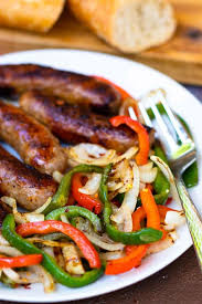 Grilled Italian Sausage with Peppers and Onions