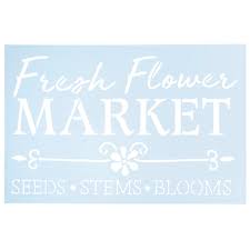 Thank you to my partners at hobby lobby for sponsoring this post. Fresh Flower Market Stencil Hobby Lobby 1814110