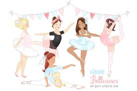 Ballet Dance Clipart Black And White Ballerinas Ballet Dancing Girl Clipart Graphic By Kabankova Creative Fabrica Ballet Illustration Girl Dancing Ballerina Clipart