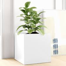 This durable white box planter can hold and grow flowers and is maintenance free! Extra Large White Planter Boxes You Ll Love In 2021 Wayfair