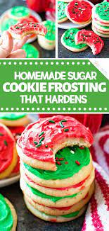 The decorator has greater latitude to create. Homemade Sugar Cookie Frosting That Hardens Easy Christmas Cookie Recipes Perfect Sugar Cookies Homemade Sugar Cookies