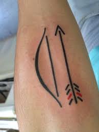 Check spelling or type a new query. Minimalistisches Tattoo Von Pfeil Und Bogen Tattooimages Biz