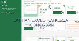 Soal tes blk operator komputer. Kumpulan Soal Excel Untuk Tes Kerja Perusahaan Terbaru Berbagai Posisi Kosngosan
