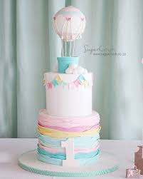 Birthday Cake With Balloons Pin By Jessica Rosol On Humaira Balloon Birthday Cakes Birthday Cake Girls First Birthday Cakes