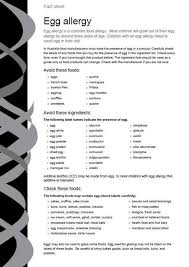 Women S And Children S Hospital Adelaide Egg Allergy Egg White Allergy Egg Allergy Recipes