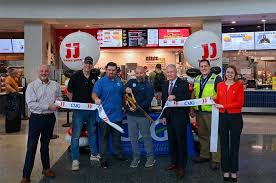 CVG Airport celebrates ribbon cutting for new Jimmy John's restaurant in Concourse B Food Court