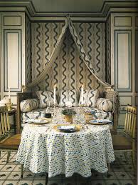 Interior Design John Fowler And Nancy Lancaster With Pierre Frey Toile De Nantes Great Bedroom Guest Room Avec Images Maison Decoration Interieure