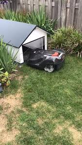 Robotic Lawn Mower Garage For Automower Modern Design Robotic Lawn Mower Lawn Mower Lawn Mower Storage