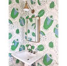 Beautiful bedroom room at the #dorsetsquarehotel in #marylebone #london.featuring #kitkemp ozone linen for @christopherfarrcloth as curtains and carnival from @christopherfarrcloth on the headboard. Christopher Farr Cloth On Instagram A Jazzy Powder Room Covered Entirely In Our Carnival Wallpaper By Michael Powder Room Seagrass Wallpaper Wallpaper Stairs