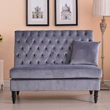 Ours is crafted in an elegant wingback style, with traditional turned legs, a natural. 17 High Back Tufted Settee Ideas Settee Love Seat Furniture