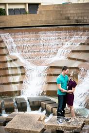 Engagement Photos At Fort Worth Water Gardens Fort Worth Engagement Water Gardens Old Bui Indoor Engagement Pictures Location Photography Engagement Pictures