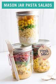 Mason Jar Pasta Salads Easy Healthy Great Recipes From Babble Mason Jar Lunch Mason Jar Meals Mason Jar Salad