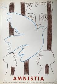 Original lithographie pablo picasso regenbogen taube von peace 1952 signiert. Picasso Pablo 1881 1973 Galerie Wiedmann