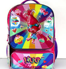 New Trolls Large 16 Backpack 3d Hard Shell Front Ebay Back To School Backpacks Backpacks School Backpacks