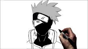 So having said that begin by drawing. How To Draw Kakashi I Step By Step Naruto Youtube