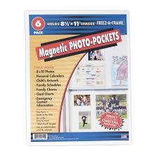 Galleon Clear Magnetic Pockets 6 Pack Home Work
