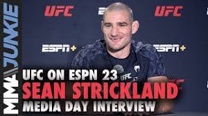 Sean strickland (born february 27, 1991) is an american mixed martial artist currently competing in the ufc's welterweight division. Sean Strickland Shuts Down F Cking Loser Brendan Allen Ufc On Espn 23 Media Day Youtube