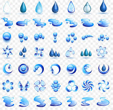 Air permukaan air biru tetesan air cincin riak air. Drop Logo Dikemas Postscript Gambar Png
