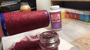 Use mod podge brushes for the best results every time. Diy Applying Mod Podge And Glitter Using The Finger Method Youtube