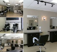 Beauty Salon 1 000 Square Foot Complete Renovation Salon Bath Kitchenette Design Through Finish Cust Custom Cabinetry Kitchenette Design Reception Desk