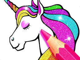 Download Unicorn Coloring Book Glitter Game Play Online At Gamemonetize Com Games