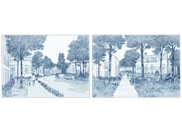 Concours Pour Un Projet De Logements A L Isle Adam Gelin Lafon Architectes 2015 Dessin Architecture Architecture Dessin